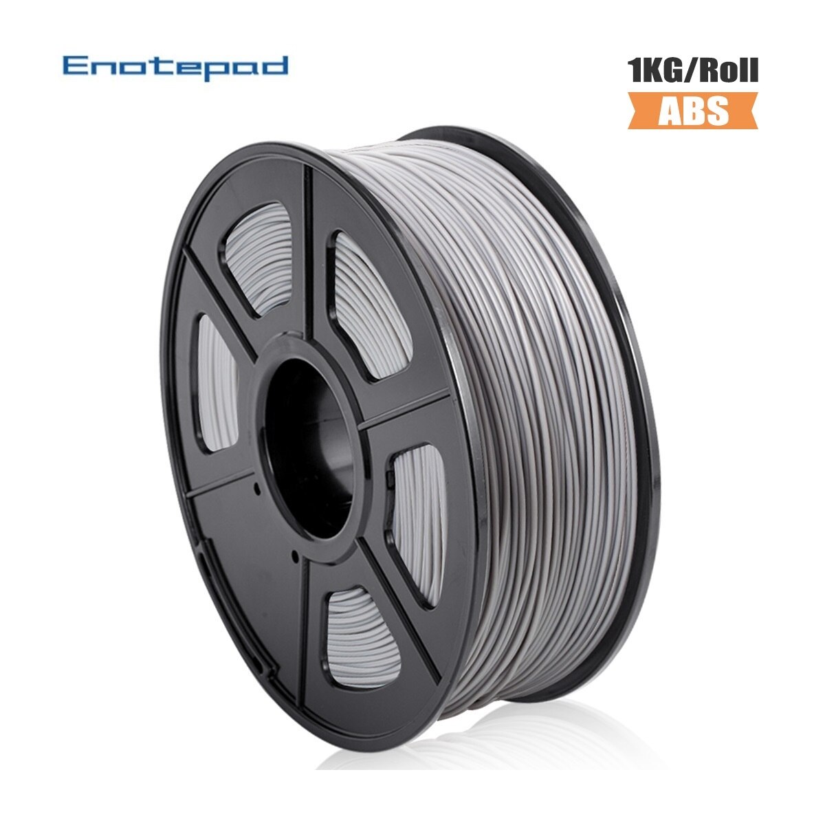 ABS Filament 1 75mm 1 kg 3D Printing Materials 1KG/2.2LBS 3D Plastic Printing Filament with Excellent impact strength: ABS-GREY
