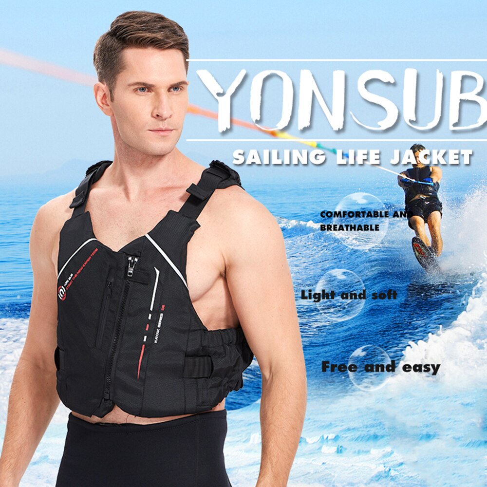 Adult Life Jacket Portable Sea Rescue Buoyancy Vest Water Sports Fishing Swimming Snorkeling Surfing Life Jacket