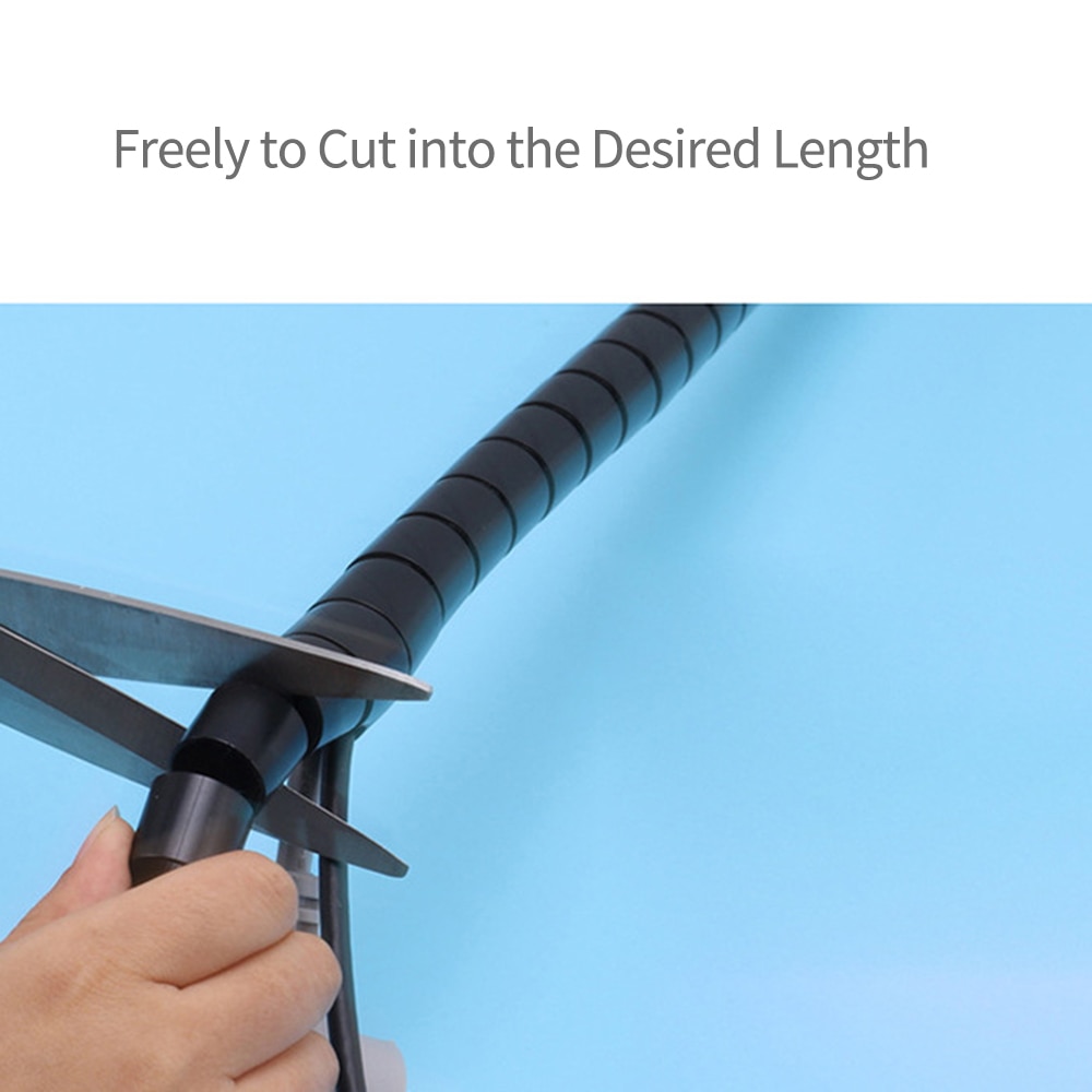 0.8" Diameter Cable Management Sleeve Wire Winding Tube Cord Bundler 20mm Wire Wrap Cord Organizer Cable Tube Cable Sleeves