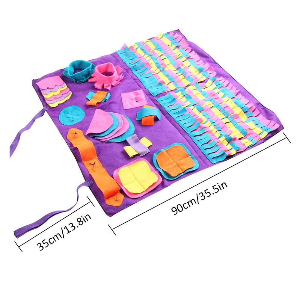 Dog Puzzle Toys Pet Snuffle Mat For Dogs Interactive Feed Game For Boredom Dog Treat Dispenser Indoor Outdoor Stress Relief