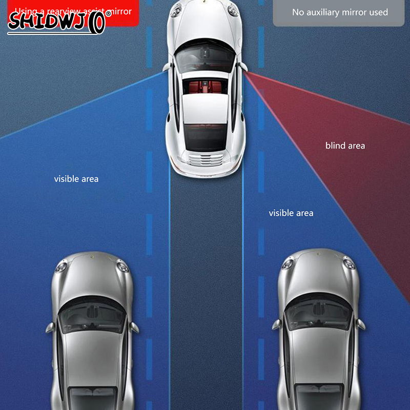 Rétroviseur Latéral Réglable à 360 ° pour Voiture, Grand Angle, Angle Mort, Embout pour Stationnement, Accessoires Auxiliaires