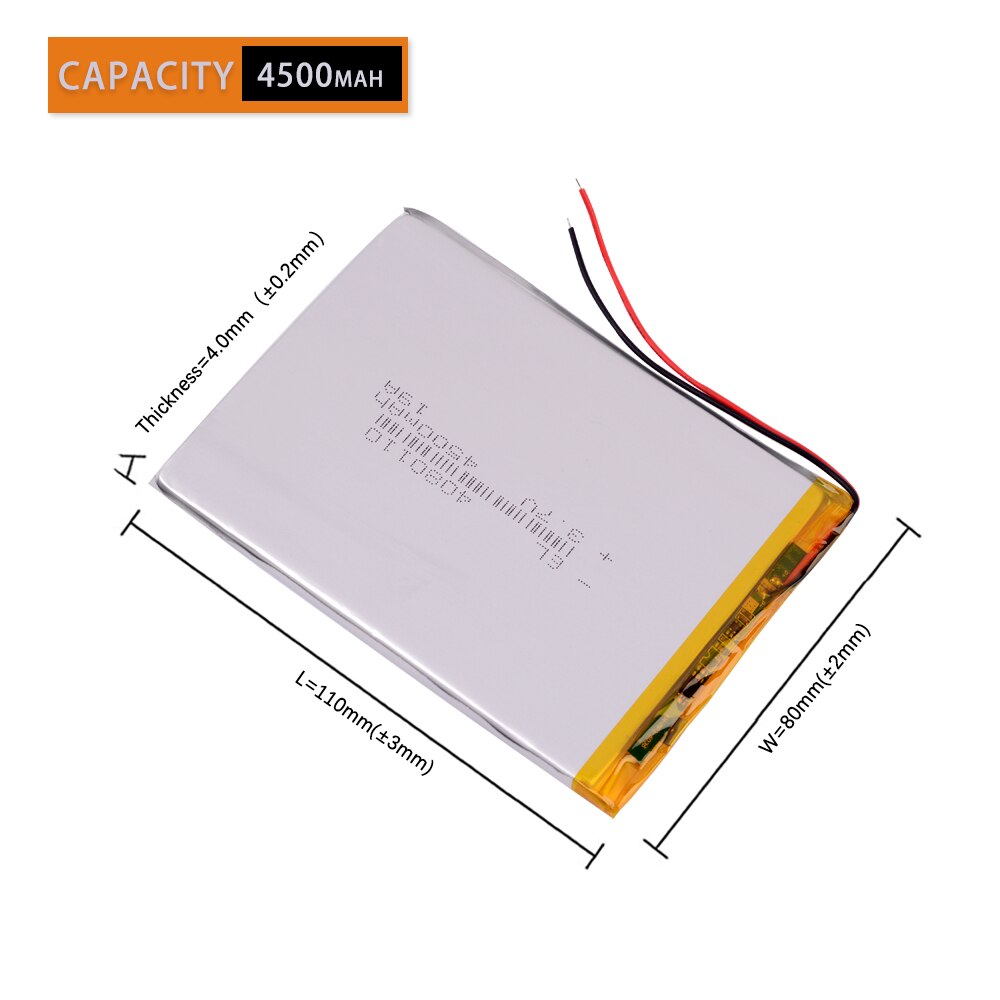 3979111 Tablette PC batterie 3,7 V Lithium-batterie 4000mAh große kapazität 4080110 Newman P9 allgemeine