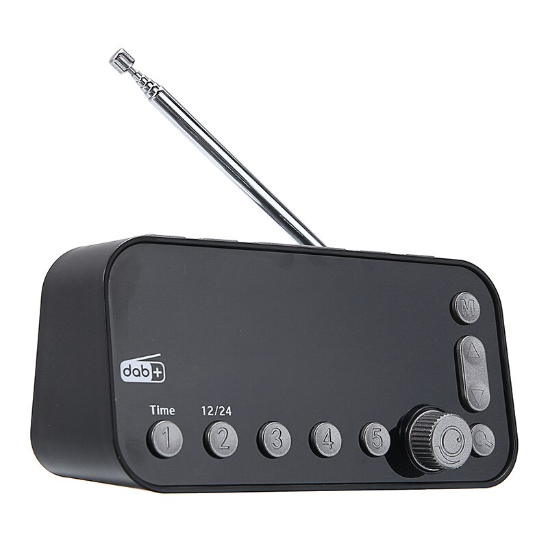 DAB FM Radio Alarm Clock LED Screen Digital Clock Timer Dual Alarm Settings With USB Ports For Student Elderly Bedside