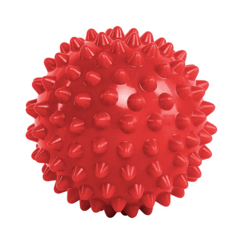 Footful-Bola de masaje con pinchos para aliviar el estrés, aparato de relajación Unisex, punto gatillo duro, deporte, Fitness, alivio del dolor de manos,: Rojo