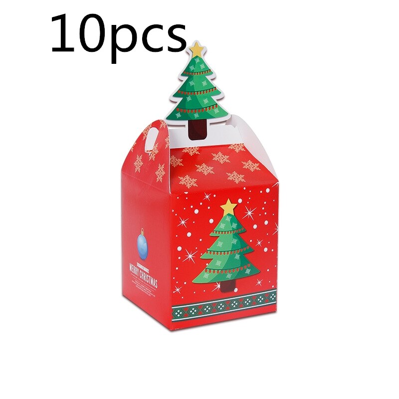 10 stuks kerst appel doos kerstavond verpakking doos kerst doos pingguo doos kerst doos: Foto 3