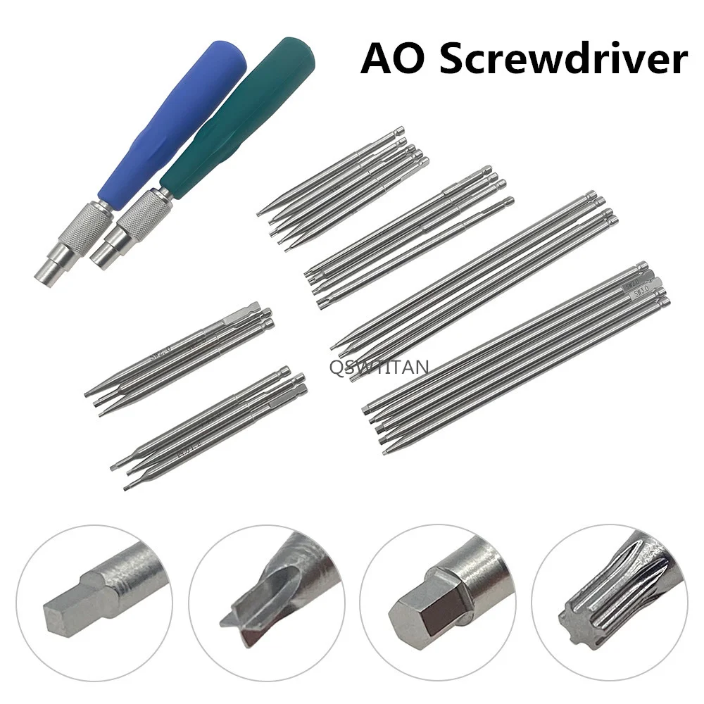 Orthopaedic Bone Screw Driver Instruments Spinal Pedicle Screw Nail Cap AO Driver Hex Screwdriver AO Plum Star Driver