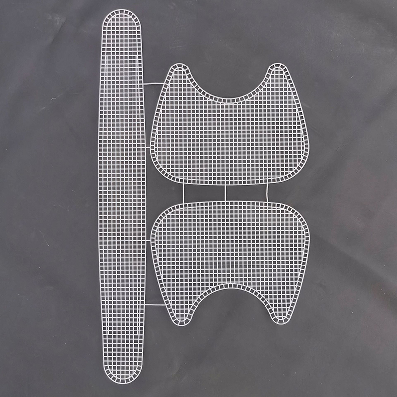 Diy Hoefijzer Draagtas Schouder Handtassen Mesh Breien Voering Weven Plastic Gaas Vel Fluwelen Hok Trim Tools Breien Helper: Donkergroen