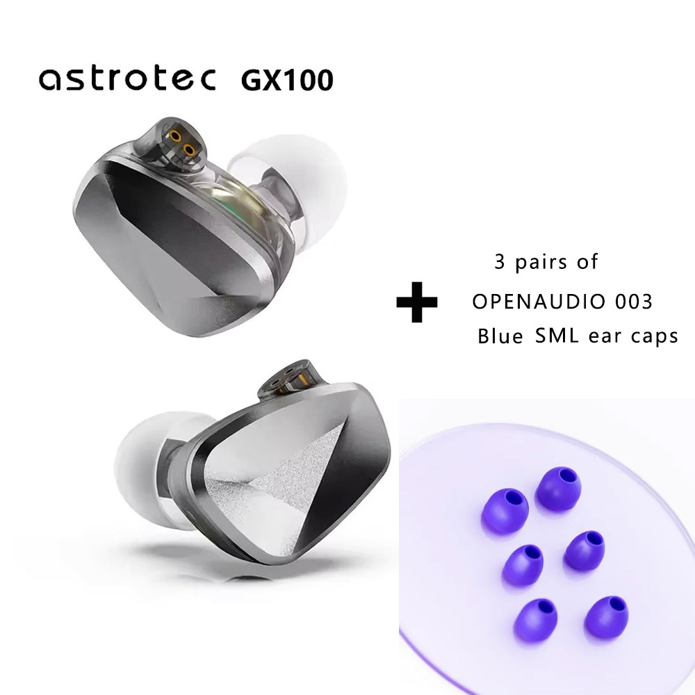 Astrotec GX100 1DD-1PZT Fone de ouvido intra-auricular com fio Monitor Hifi IEMS: Verde