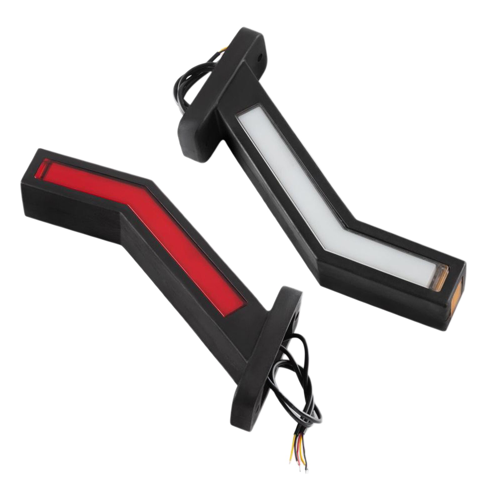 2PCS Universal LED Neon Stalk Side Marker Light 12V 24V Truck Trailer Position Lamp Waterproof