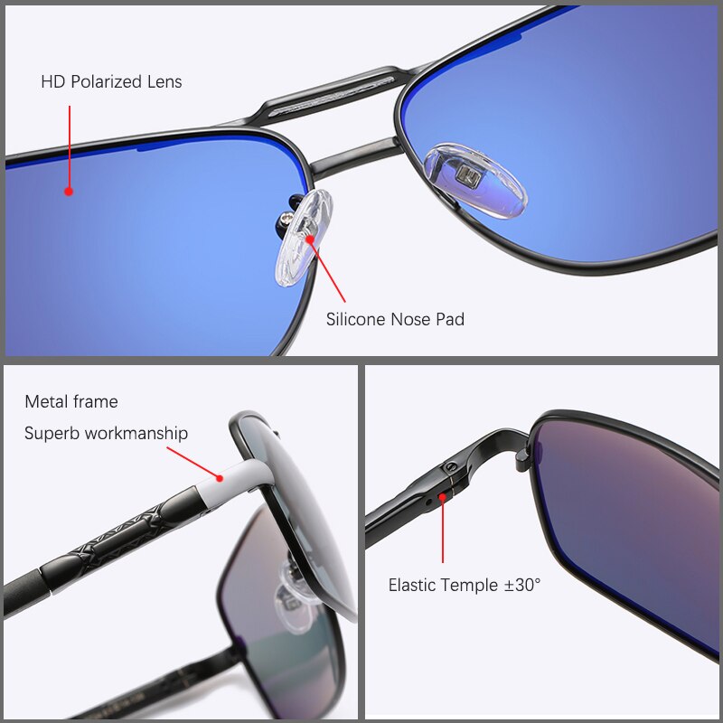 Joymood Zonnebril Mannen Gepolariseerde Aluminium Magnesium Zonnebril Voor Mannen Coating Driving Goggles
