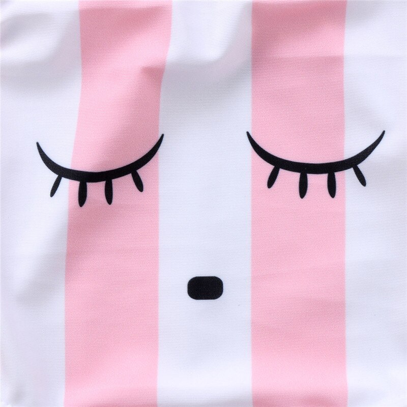 Zomer strandkleding babymeisjes badmode schattige ogen print 0-3y kinderzwemkleding kinderen eendelig badpak