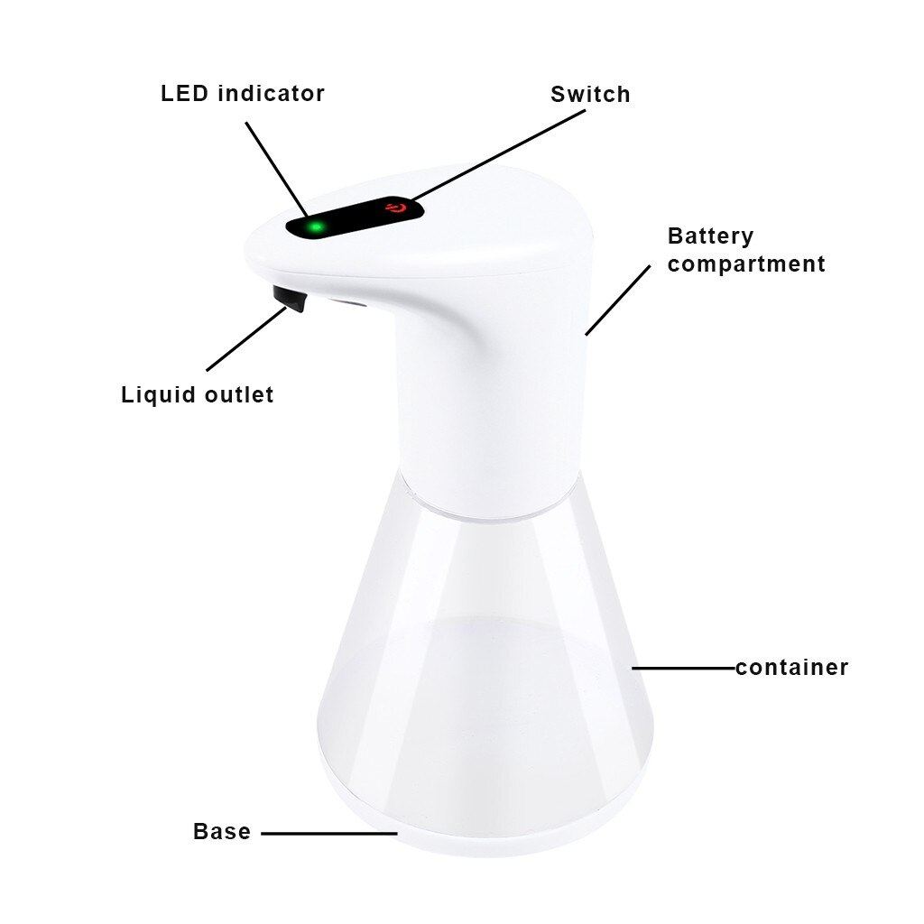 Automatic Induction Soap Dispenser Smart Liquid Soap Liquid Distributor 480ML Sensor Touchless Automatic Soap Dispenser#s