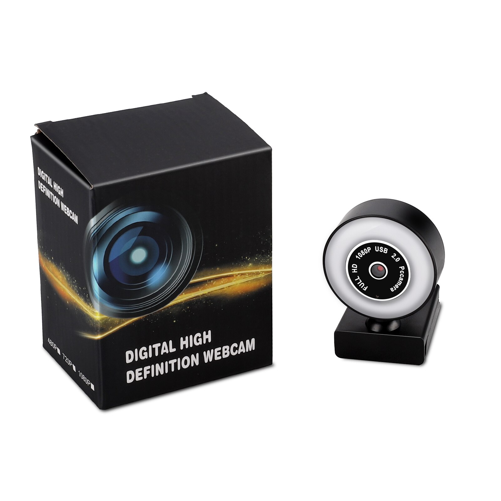 Computer Webcam Hd 8K 1080P Autofocus Web Webcam Met Licht Invullen, met Microfoon Voor Live-uitzending Video Bellen Conferentie: 1080P