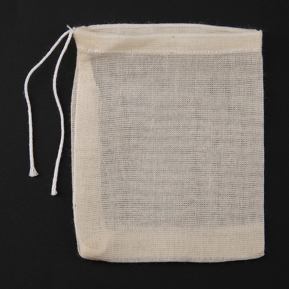 Sachets de thé en gaze de coton de alimentaire, 20 pièces, filtres à épices, infuseur avec ficelle, scellé