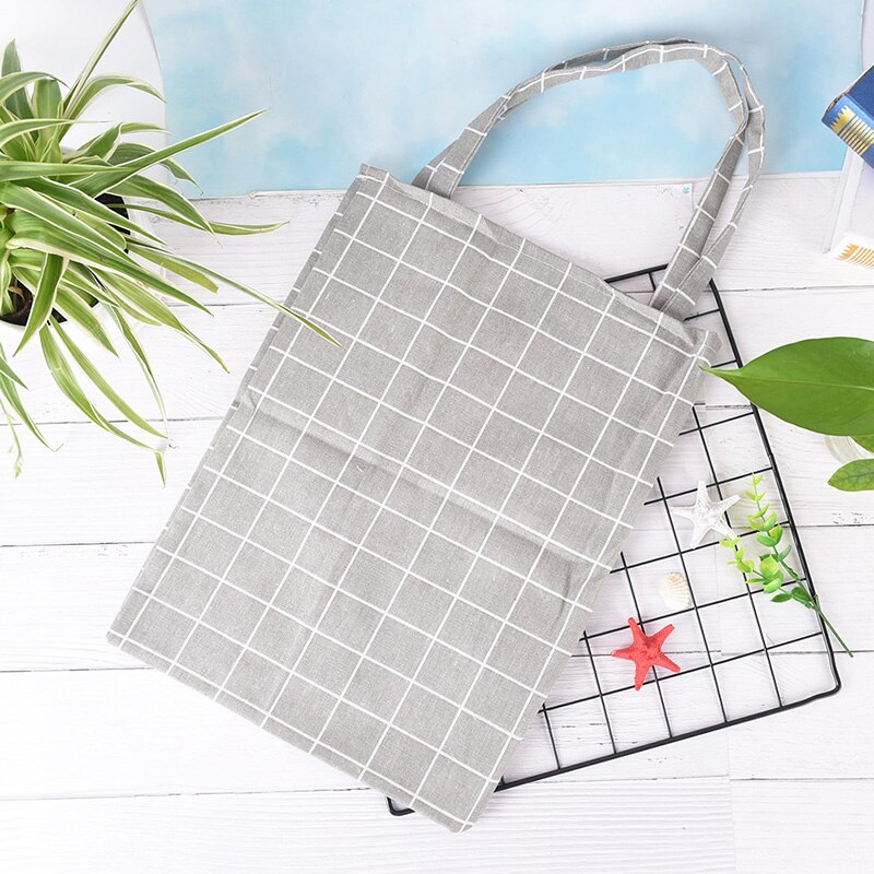 5 stijlen canvas geruite tas messenger outdoor katoenen schouder geruit winkelen