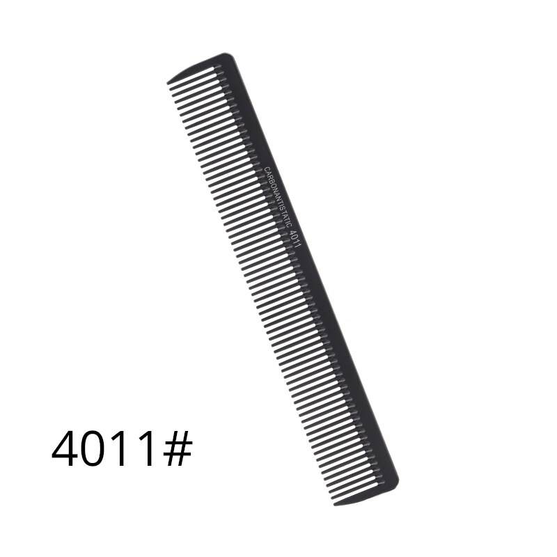 Top Friseur Pinsel Afro Kamm Schwanz Kamm Schwarz Carbon Faser Und Edelstahl Spieß Und Wärme Beständig Teasing Kamm: 4011