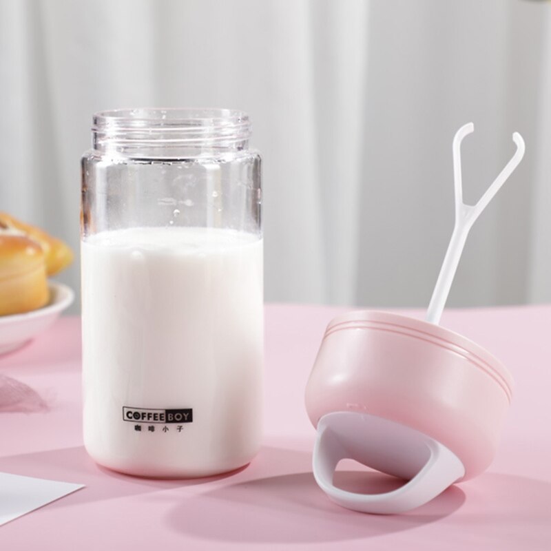 Coctelera eléctrica para proteínas para mujer, mezclador automático de bebidas J6PE, taza de café pequeña de viaje