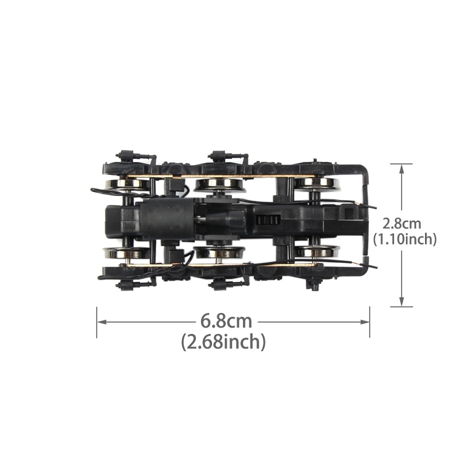 HO Scale 1:87 Undercarriage Bogie Model Railway Layout Accessories Electric Train Parts Chassis DIY Diorama Landscape For Hobby