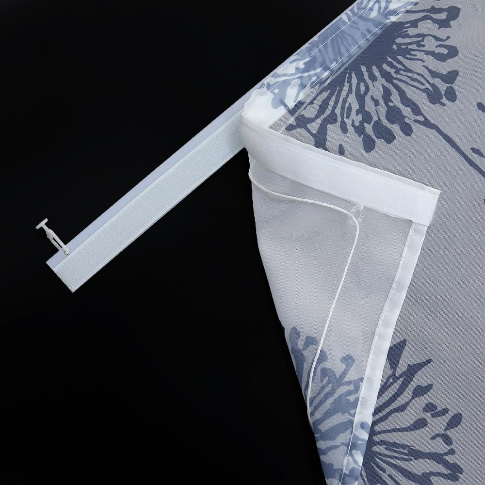 Pastorale rideau romain pissenlit Tulle rideaux pour la cuisine salon pure fenêtre Voile panneau de criblage drapé ruban magique