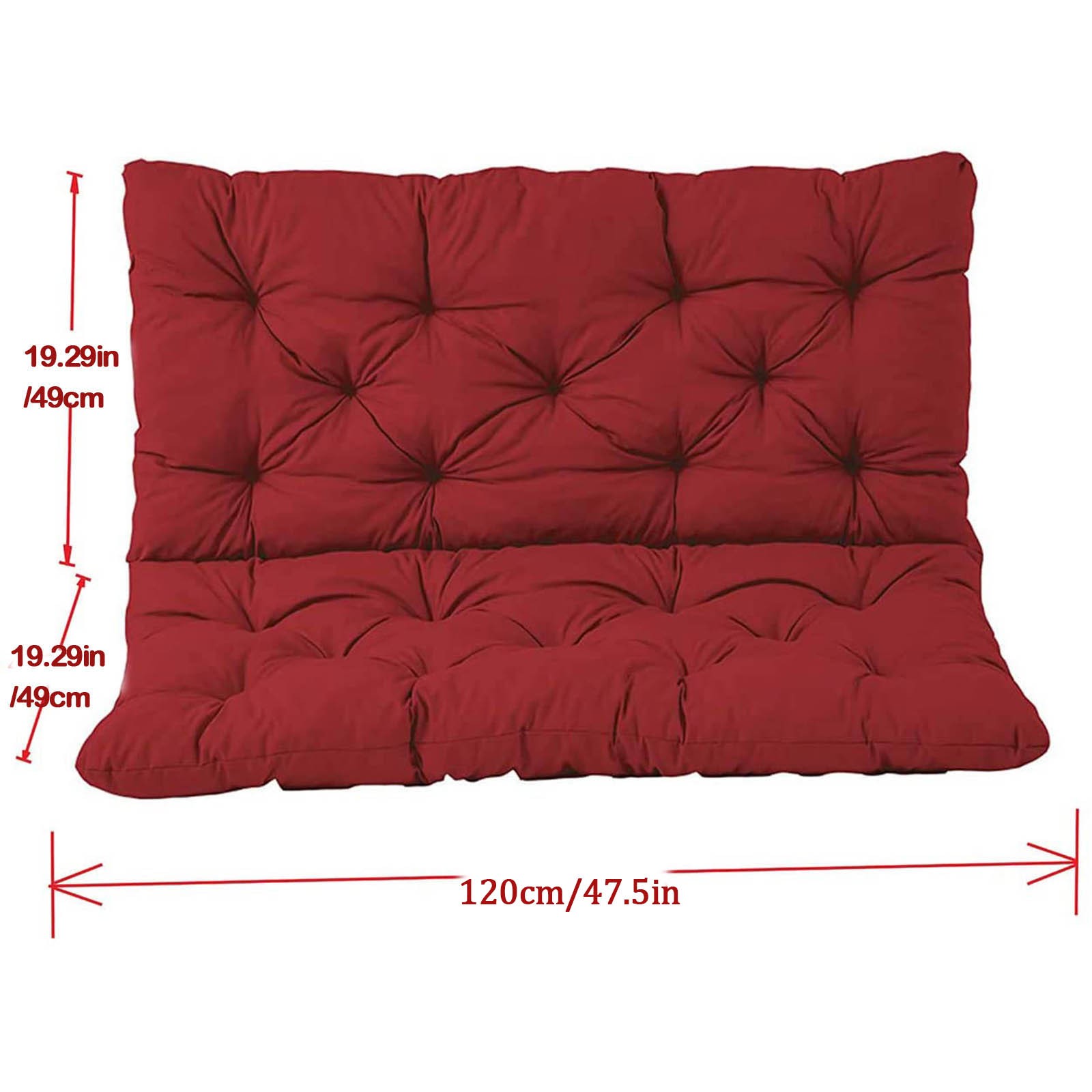 1PC Garden Bench Cushions Indoor Chair Long Cushions Outdoor Furniture Home Seat Cushion Pad Thick Sofa Pad Settee Cushion