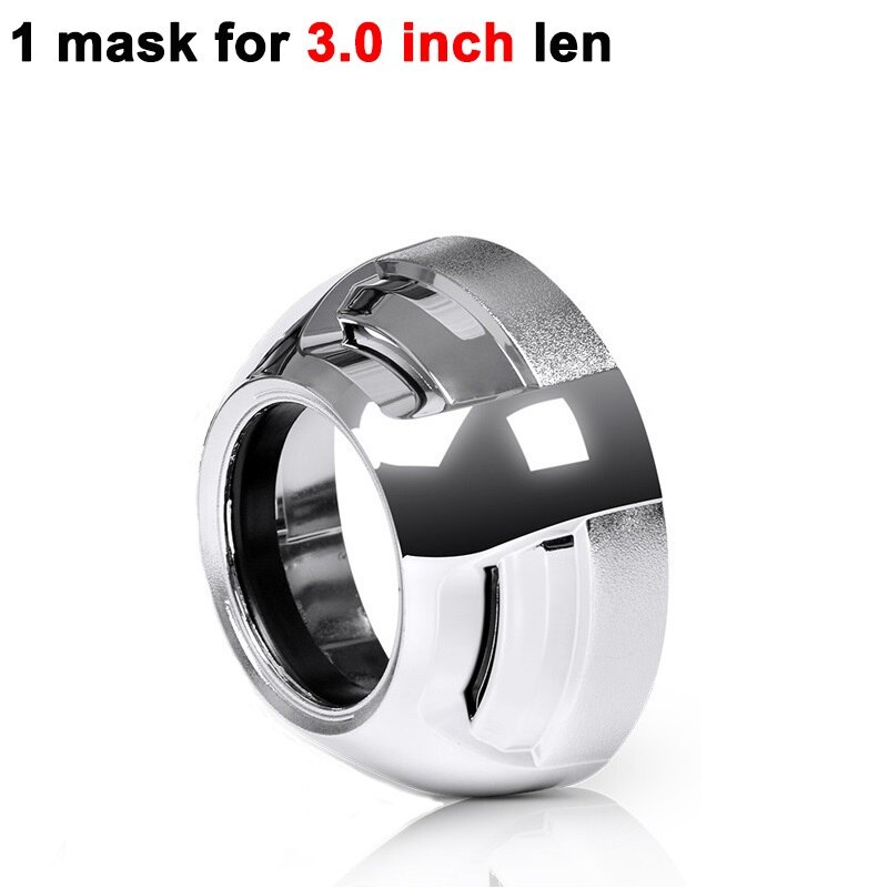 3.0 2.5 Inch Projector Lens Mask Headlight Projector Lenses Shroud For Koito Q5 Hella 3R G5 Bi-Xenon Headlights Lens Masks Refit: 1pcs KY mask