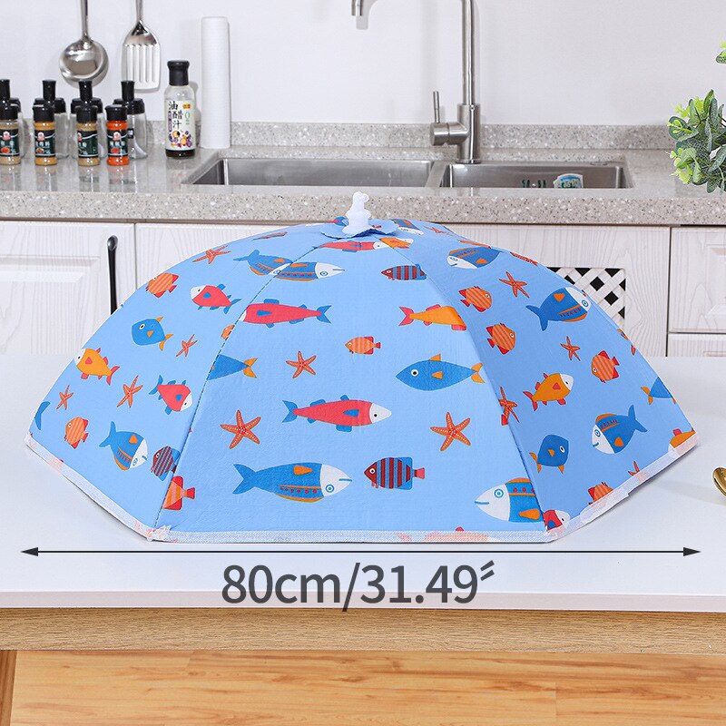 Winter Heat Preservation Dish Cover Large Food Meal Cover Foldable Dust Cover Kitchen Organizer Household Dining Table Cover: A-80CM