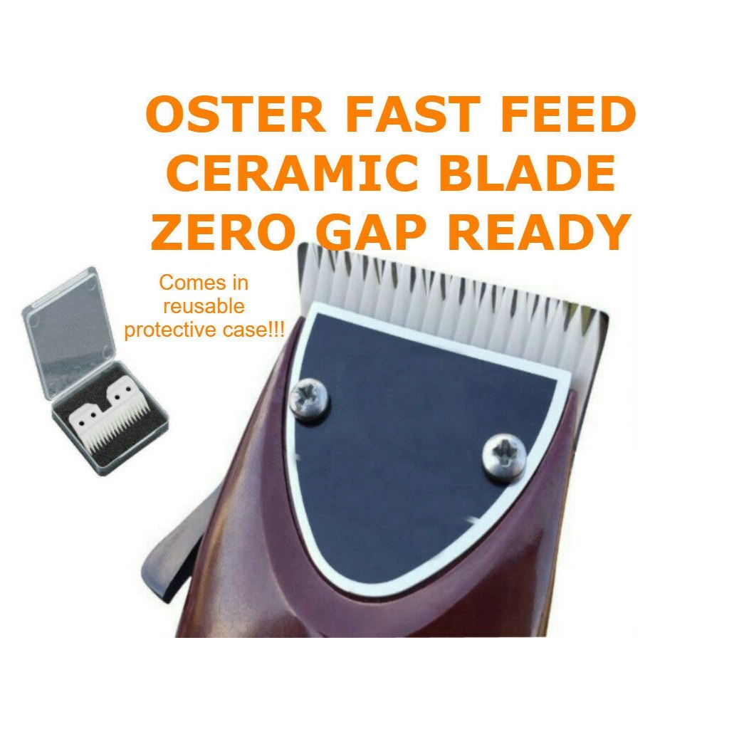 SANQ Ceramic Blade, Fast Feed Ceramic Cutter for Oster Fast Feed 2Pcs