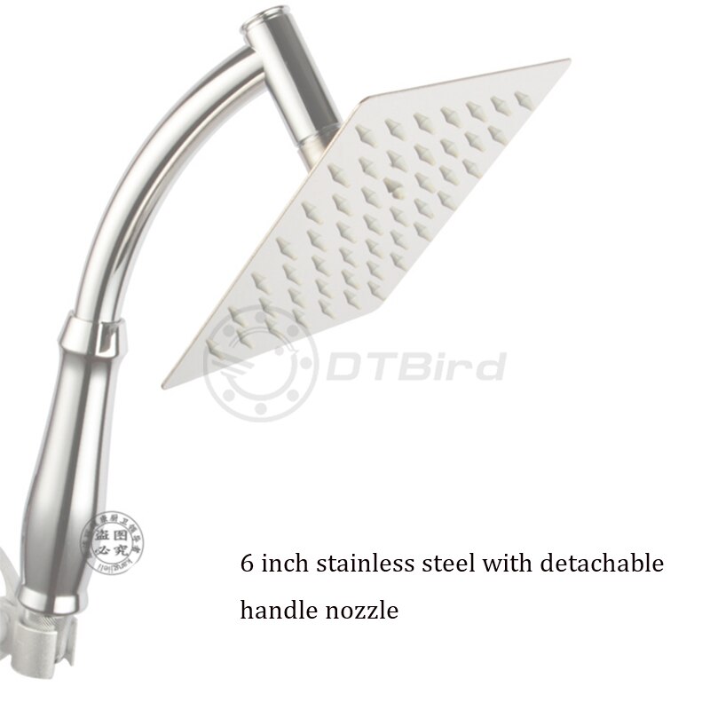 4 "/6"/8 "in Acciaio Inox di lusso ultra-Sottile Grande Doccia A Pioggia Testa Bagno Soffione ad alta Pressione Doccia A Mano testa