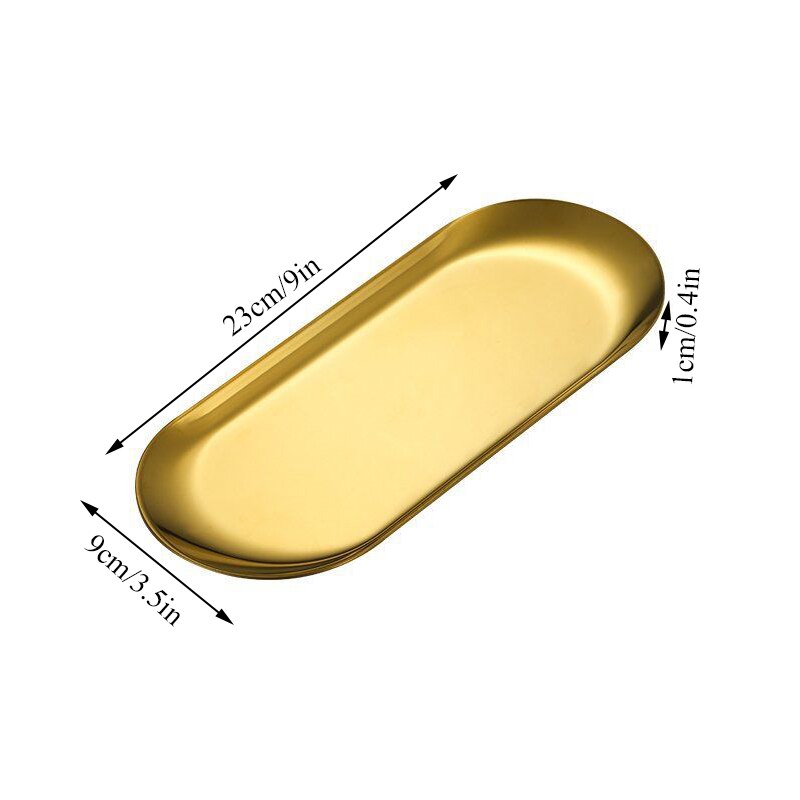 Edelstahl Gold Silber Essen Platte Nachtisch Platte murmeln Obst Kuchen Tablett Snack Küche Platte Western Steak Küche Platte Gericht