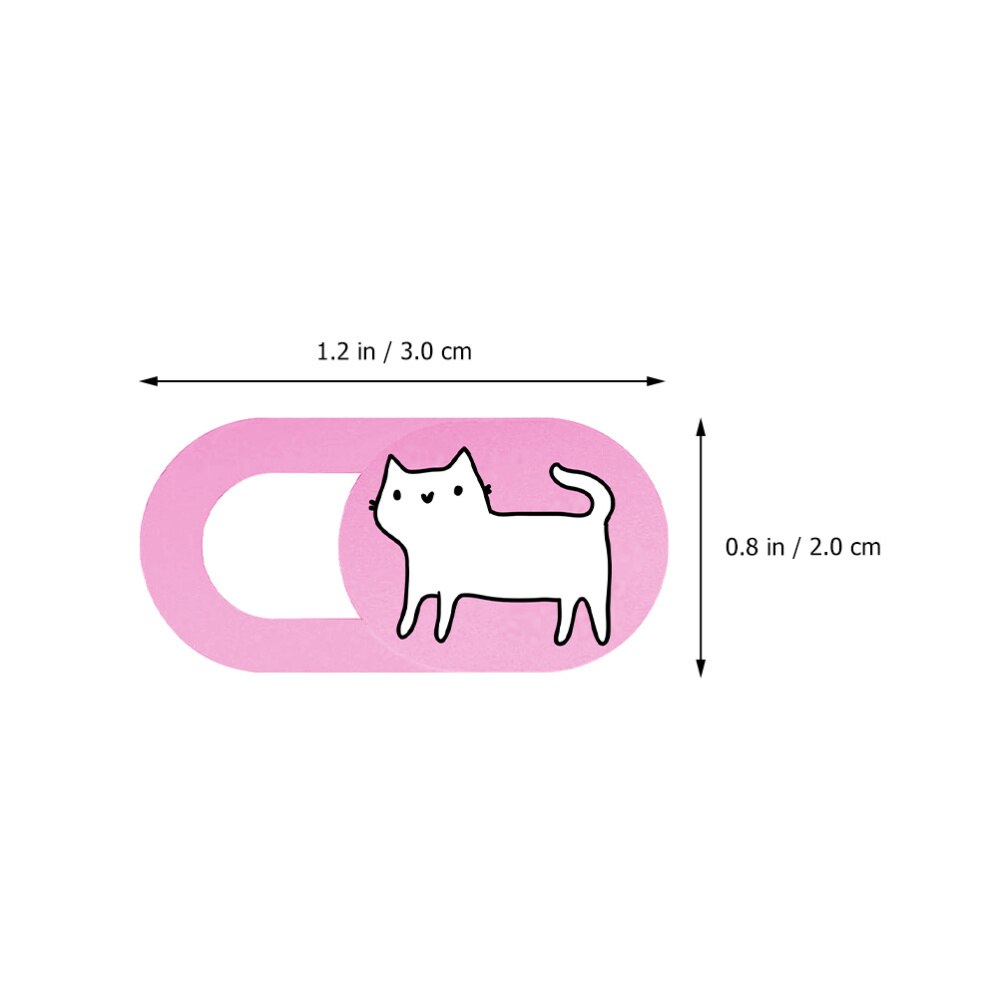3pcs Adorable Cat Webcam Cover Laptop Camera Slide Blocker Computer Camera Cover Anti Peeping Camera Protective Cover Set