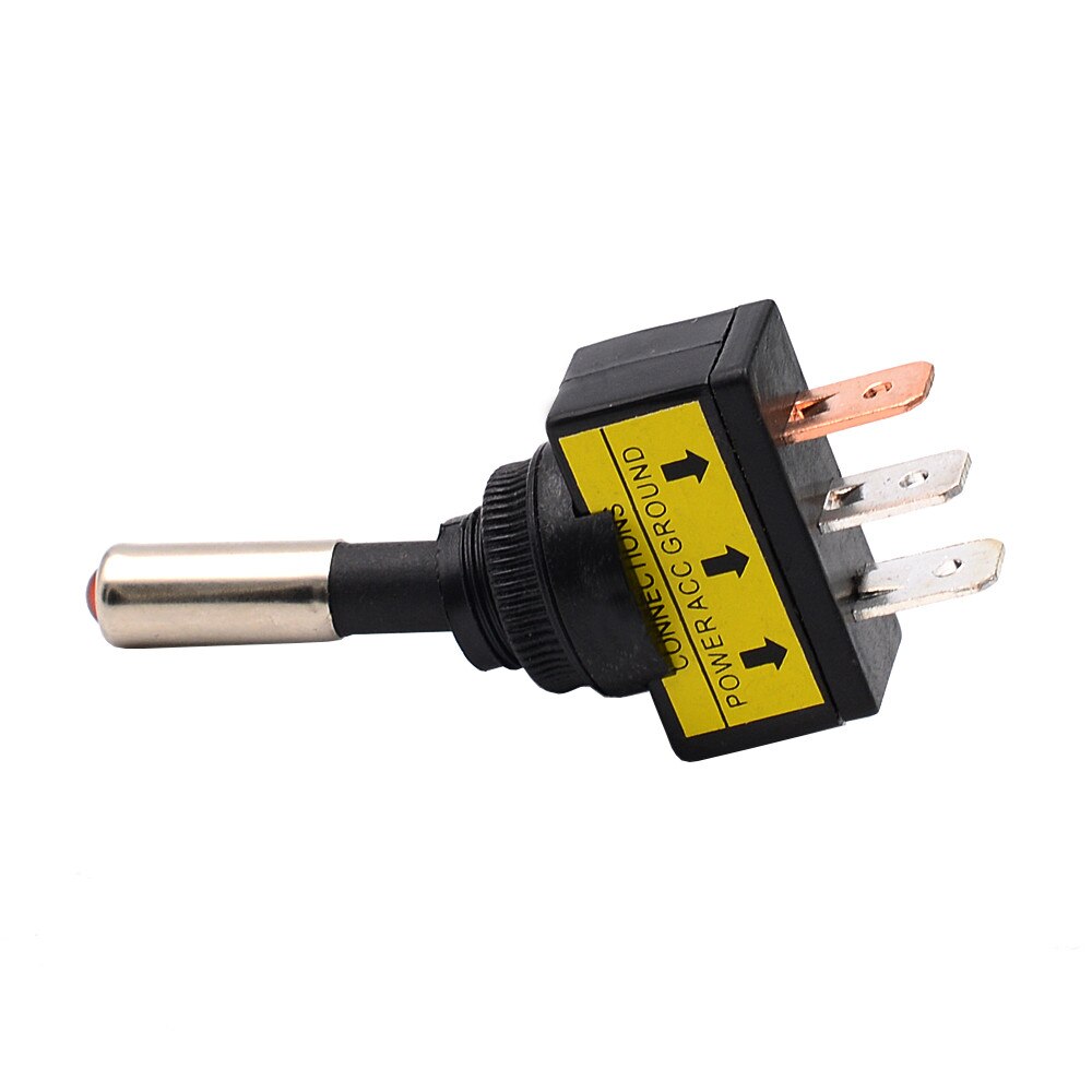12V 20A Car Auto Red LED Light Toggle Rocker Switch 3Pin SPST ON/OFF Sales Easy To Install For Any Application Car Styling