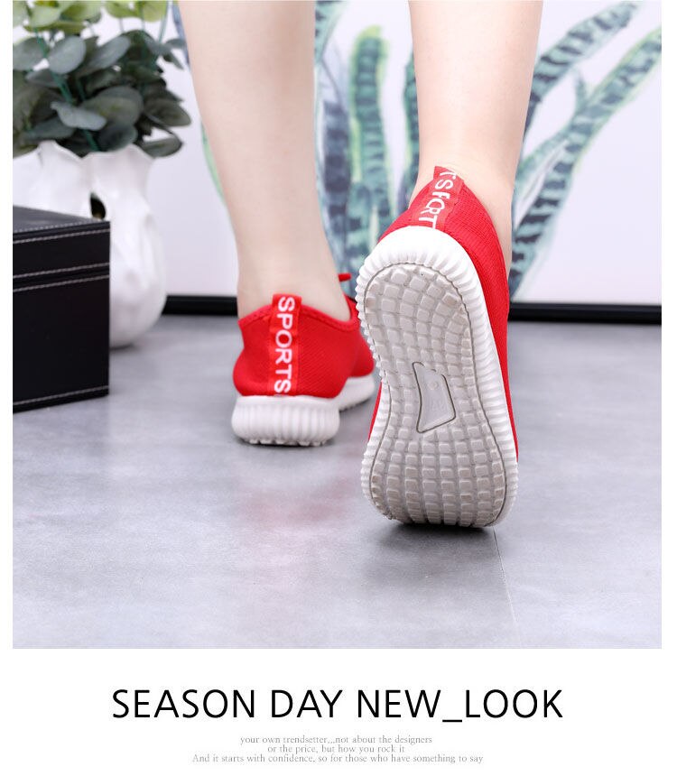 Tenis Feminino Air Mesh Breathable Women Tennis Shoes Slip-on Sport Gym Athletic Jogging Light Shoes Female Sneakers