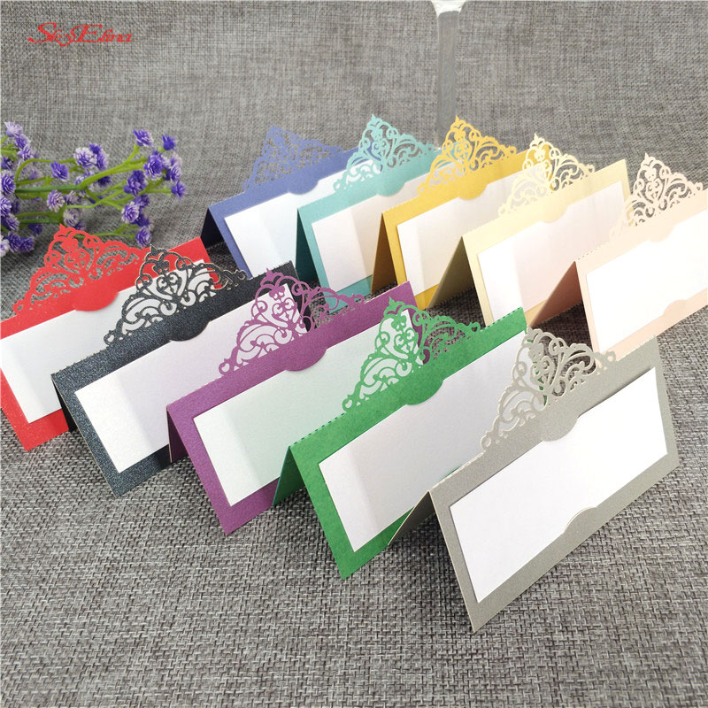 50pcs Party Table Name Wine Guest Place Cards Table Place Cards Favor Decoration Wedding Supplies Seating Decoration 8ZSH873