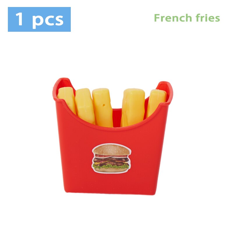 Juguetes de comida de imitación para niños, casa de juego para bebés, hamburguesa, perro , patatas fritas, juego de cocina de juguete, juguetes educativos de comida rápida: French fries