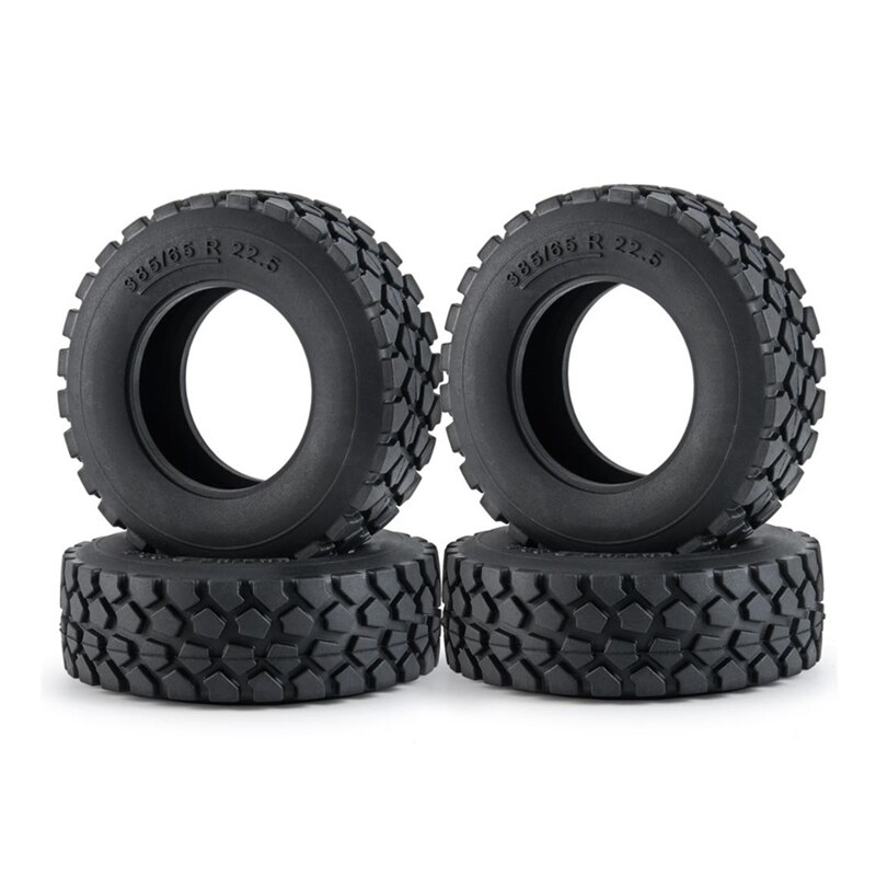 4 Stuks Rubber All-Terrain Banden Wheel Banden Dikker Verbreden 30Mm Voor 1/14 Tamiya Tractor Truck Rc Auto: Default Title