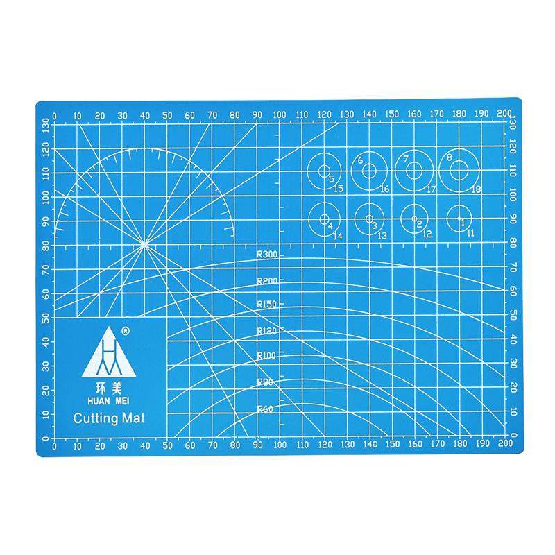 A3 A4 5 PVC Cutting Mat Workbench Patchwork Cut Pad Sewing Manual DIY Knife Engraving Leather Cutting Board Single Side Underlay: A5-blue
