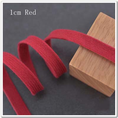 GUANDIN-corde plate en coton de couleur, corde pour travaux manuels bricolage ficelle plate en coton pour sacs, vêtement, chaussures, pantalons, casquettes/1yard/pièce: BB010-F-1Y