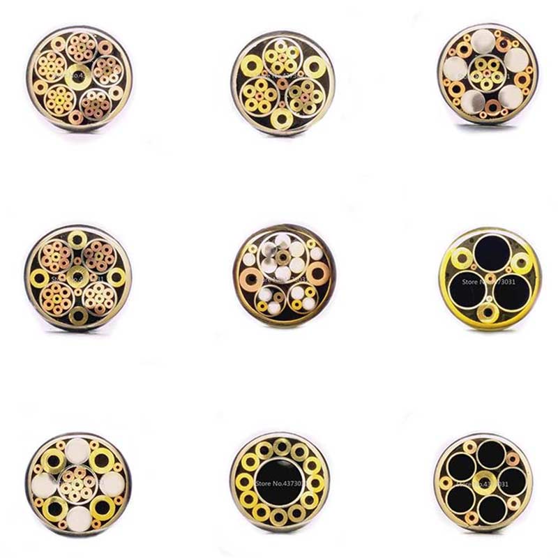 Rivets en mosaïque pour manche de couteau, 8mm, 17 types de , Style exquis, longueur 90mm