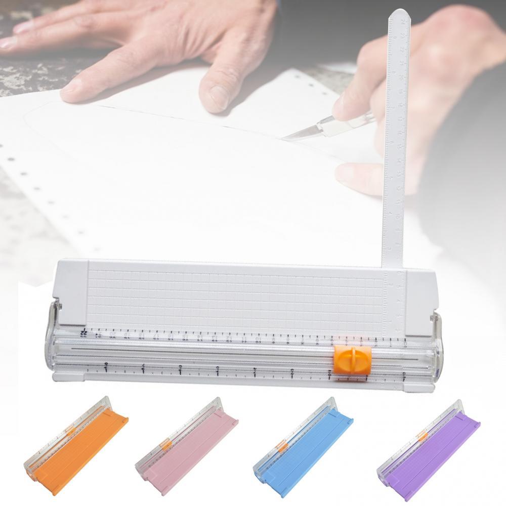 80% Off 857A5 Paper Cutter Sliding Portable Mini Trimmer with Foldable Ruler for Craft