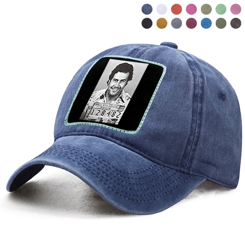 Gorra de béisbol de Pablo Emilio Escobar Gaviria para mujer, gorro de béisbol estilo Harajuku, Hip Hop, padre, camionero sólido, Snapback, Boinas de cola de caballo