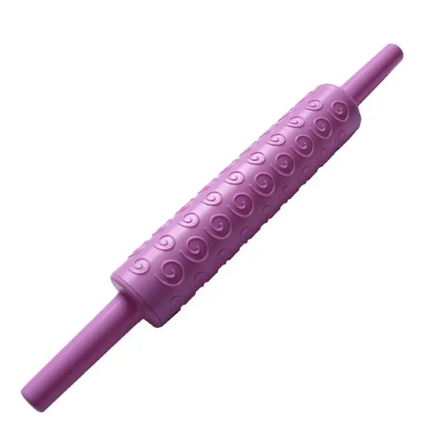 Roller Kuchen Dekorieren Geprägte Nudelhölzer Strukturierte Antihaft Fondant Gebäck Icing Ton Teig Roller Küche Backen Werkzeuge: Armee Grün