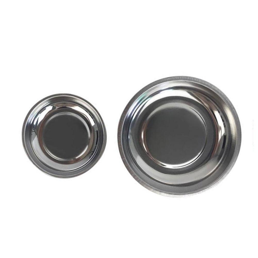 4 " 6 " magnetiske dele bakkeplade skruer møtrik bolt opbevaringsholder rustfri rund skål bil stål container reparation organizer også  c8 f 3