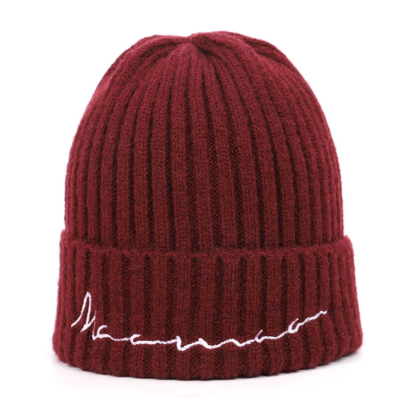 hiver Onesie bébé garçons filles chapeaux enfant laine côtes chapeau enfants Adorable doublure douce bonnet en tricot Snood Braga 2 3 4 5 6 8 ans: red