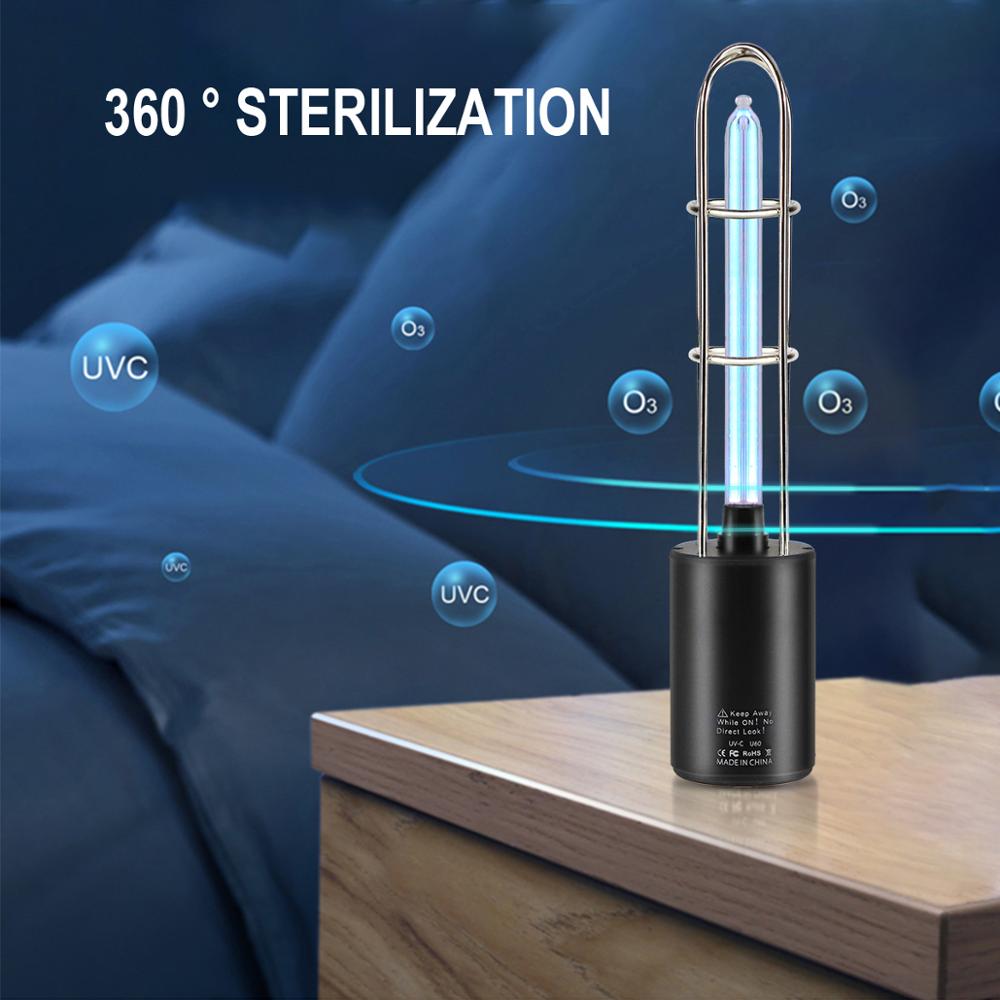 UVC O3 lumière Rechargeable Portable UV lampe germicide stérilisation cuisine chambre UV stérilisateur UV-C lampe bactéricide