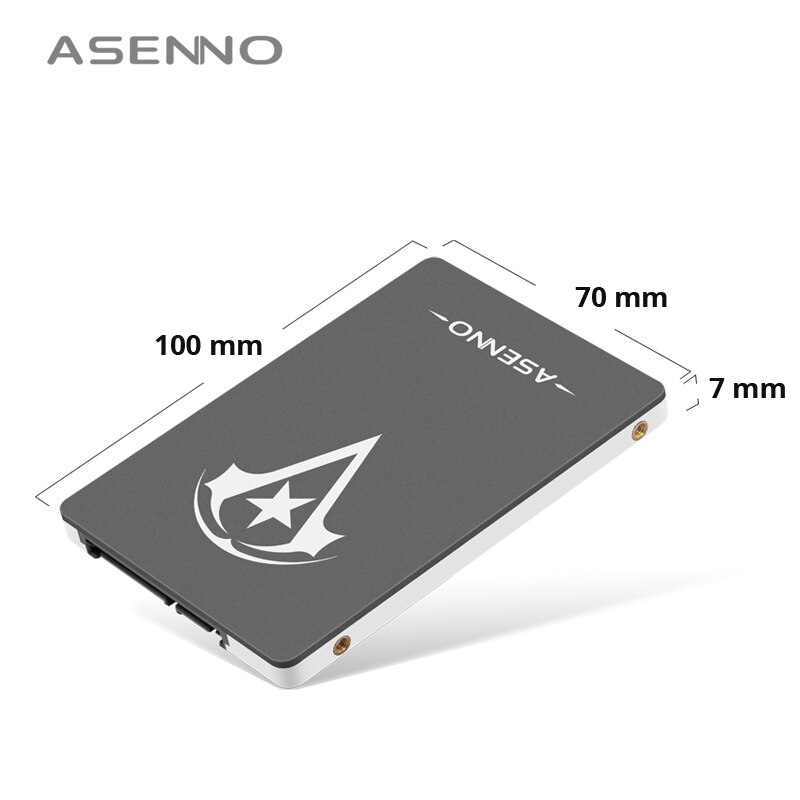 Asenno – disque dur interne SSD, SATA 3, 2.5 pouces, avec capacité de 480 go, 240 go, 120 go, 1 to, 2 to, pour PC de bureau portable