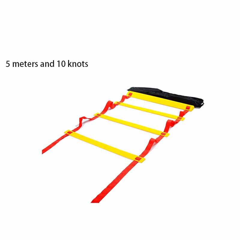 Outdoor Football Speed Training Stairs Practical Agility Training Ladder Fitness Train Stairs Wear-Resistant Soccer Speed Ladder: 5 M 10 knots