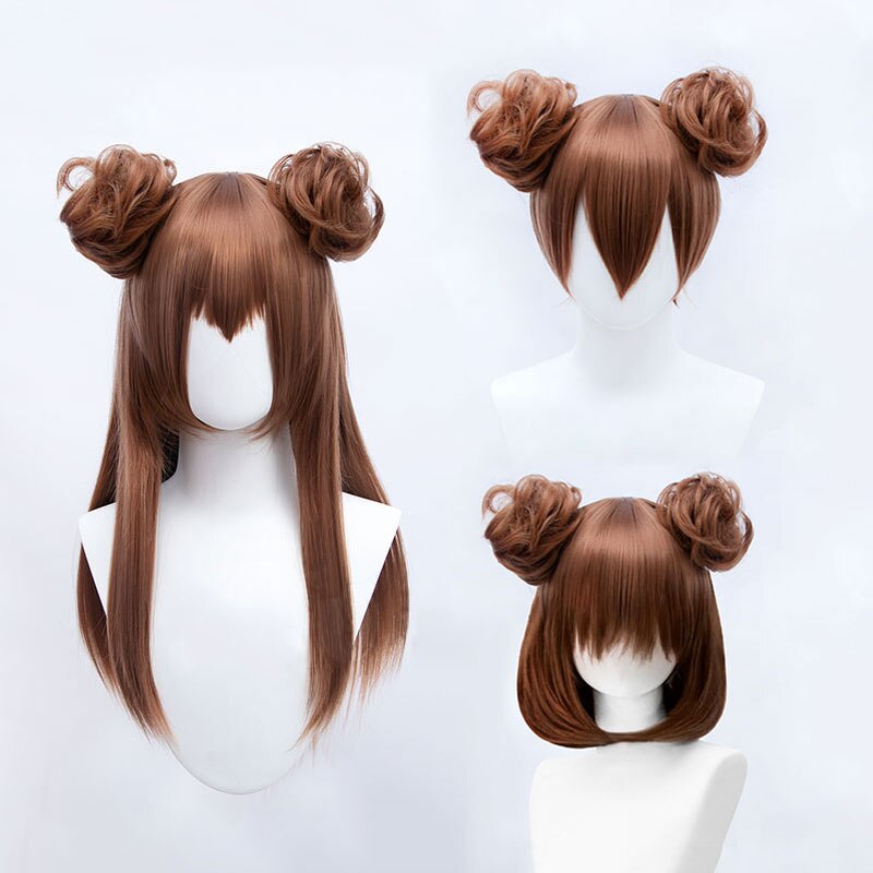 Postiche Synthétique à réinitialisation pour Femme, Chignon, Rose, Rouge, Blonde, Bleu, Extension de Cheveux, Accessoires de Cosplay