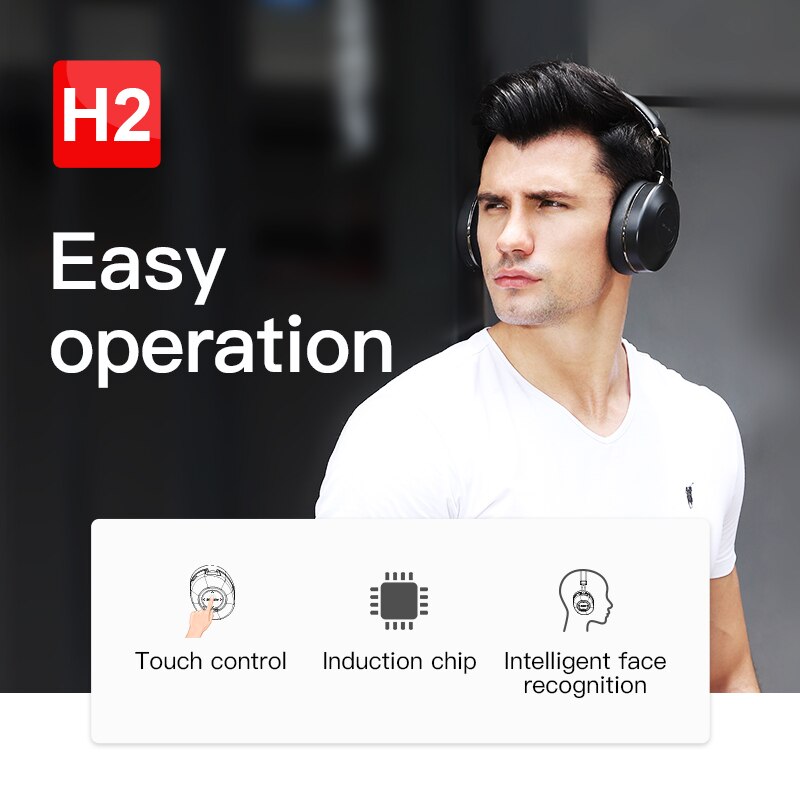 Bluedio H2 Draadloze Hoofdtelefoon Active Noise Cancelling Bluetooth Hoofdtelefoon Gebruiker Gedefinieerde Originele Headset Voor Mobiele Telefoons Nieuw