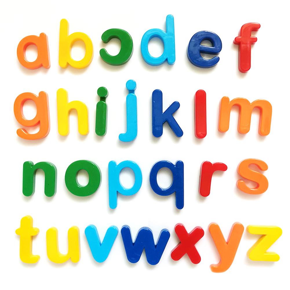 Pegatinas magnéticas digitales de pizarra blanca para niños, letras en inglés, EVA, para nevera, juguetes educativos para edades tempranas: B