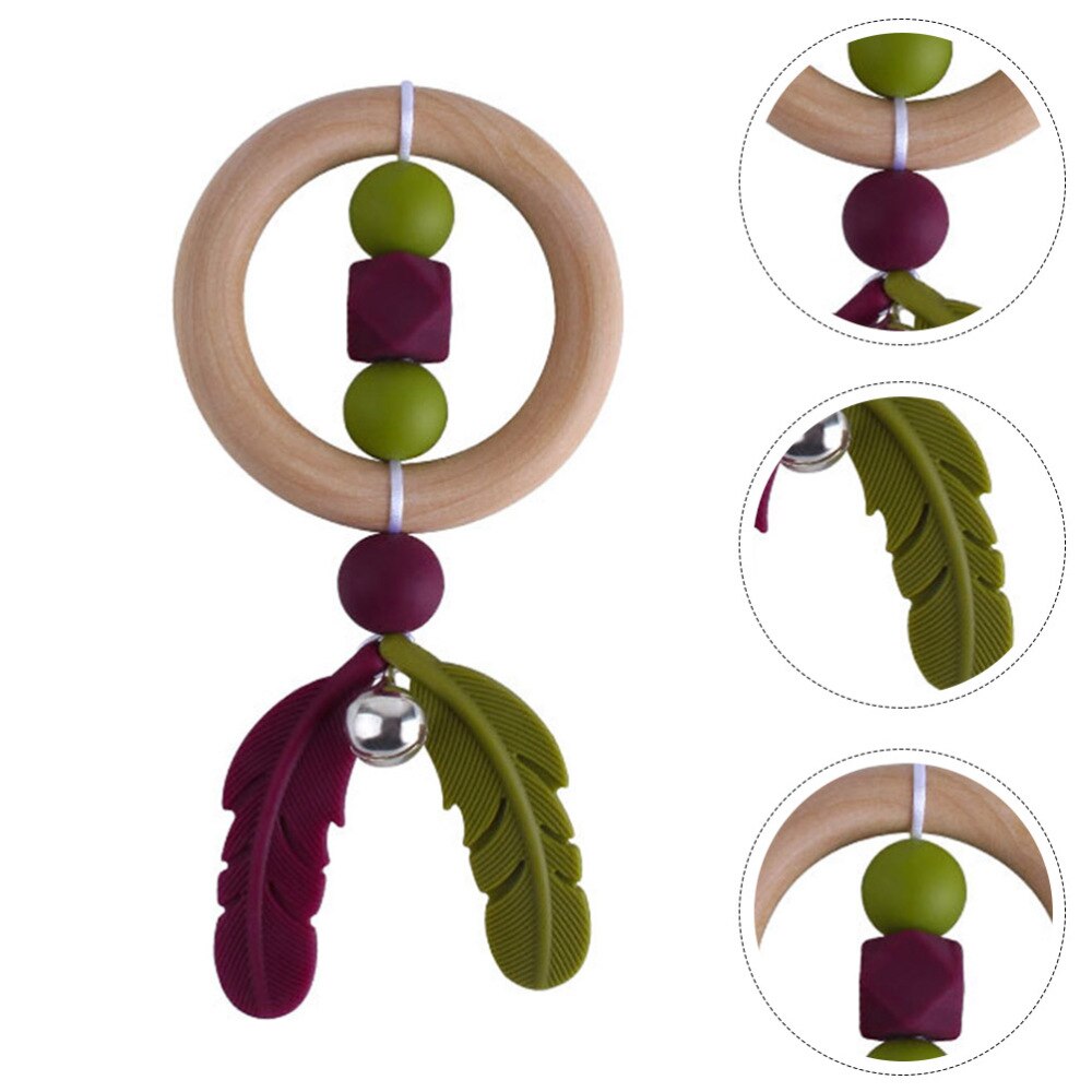 1Pc kreskówka przenośny premia trwały gryzak robić zębów trzonowych zęza pomocą szlifowanie gryzak ząbkowanie dziecka: bordo